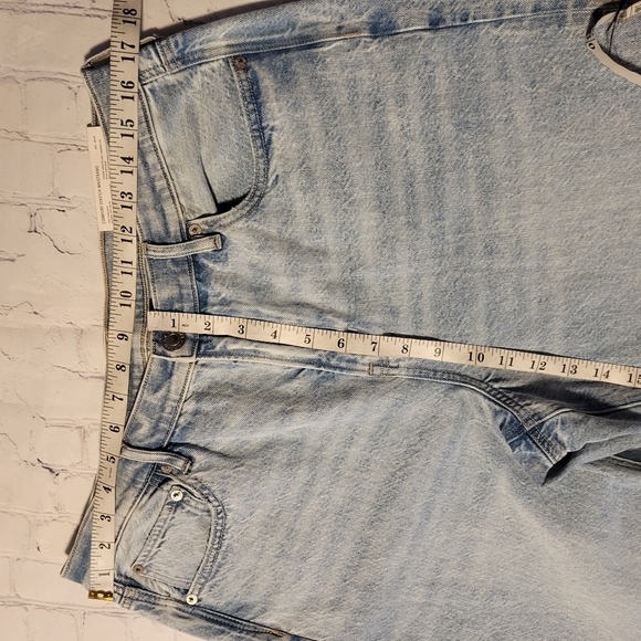 American Eagle 90s Straight  Comfort Stretch Waistband Blue Jeans Size 16/33W - Picture 10 of 15